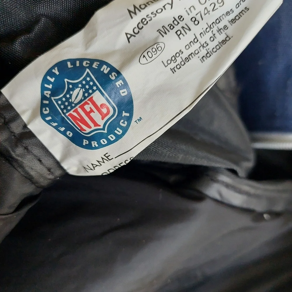 Vintage NFL Dallas Cowboys Blue Duffel Bag Football (Bag C)